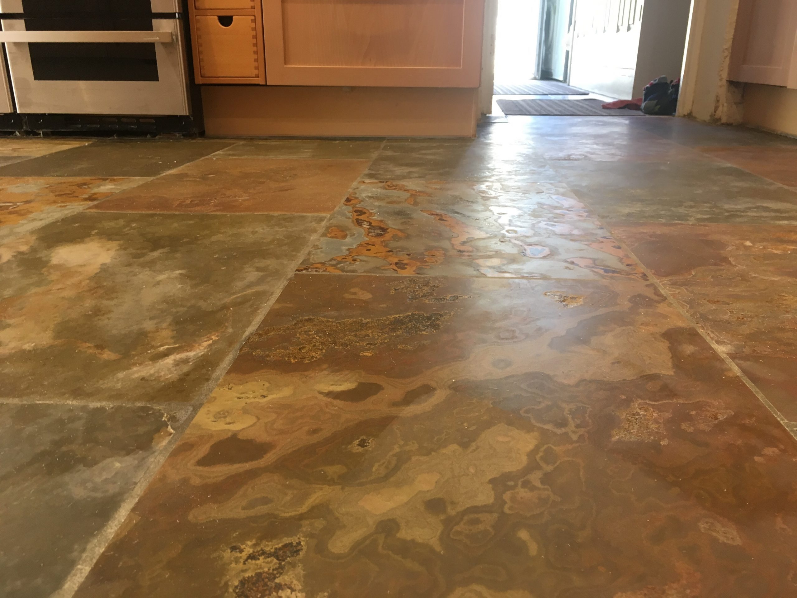 Full Restoration Of A Riven Slate Floor